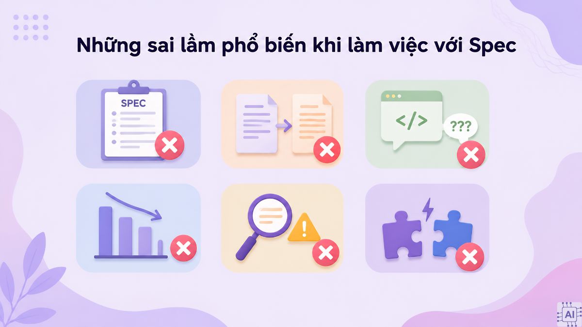 Những sai lầm phổ biến khi làm việc với Spec là gì