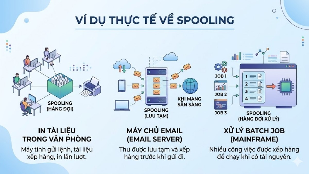 Ví dụ thực tế về Spooling là gì?