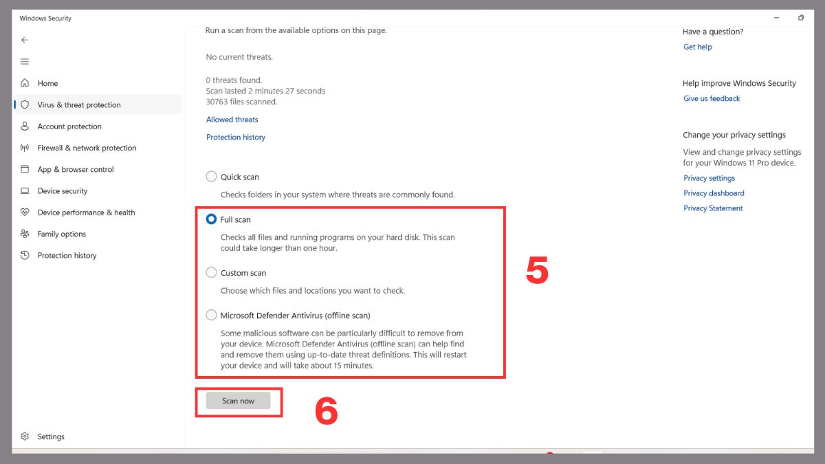 cách loại bỏ Spyware trên windows bước 4