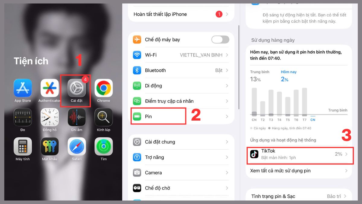 cách Xem mức sử dụng CPU / RAM trên iphone
