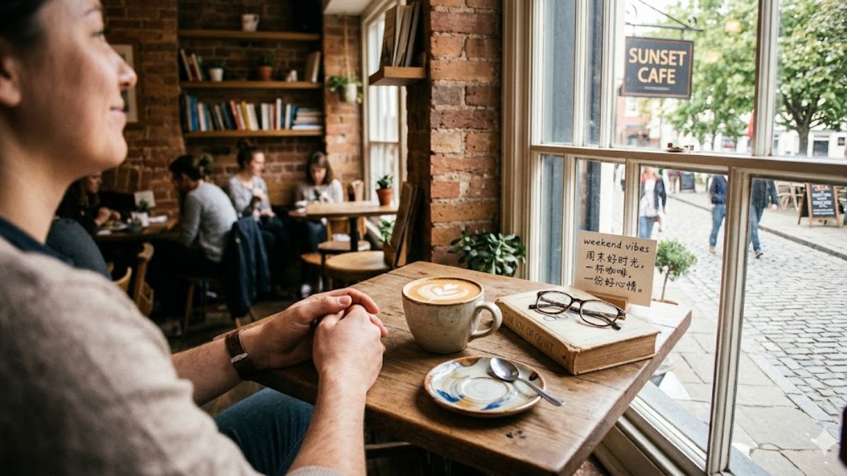 STT cafe cuối tuần bằng tiếng Trung