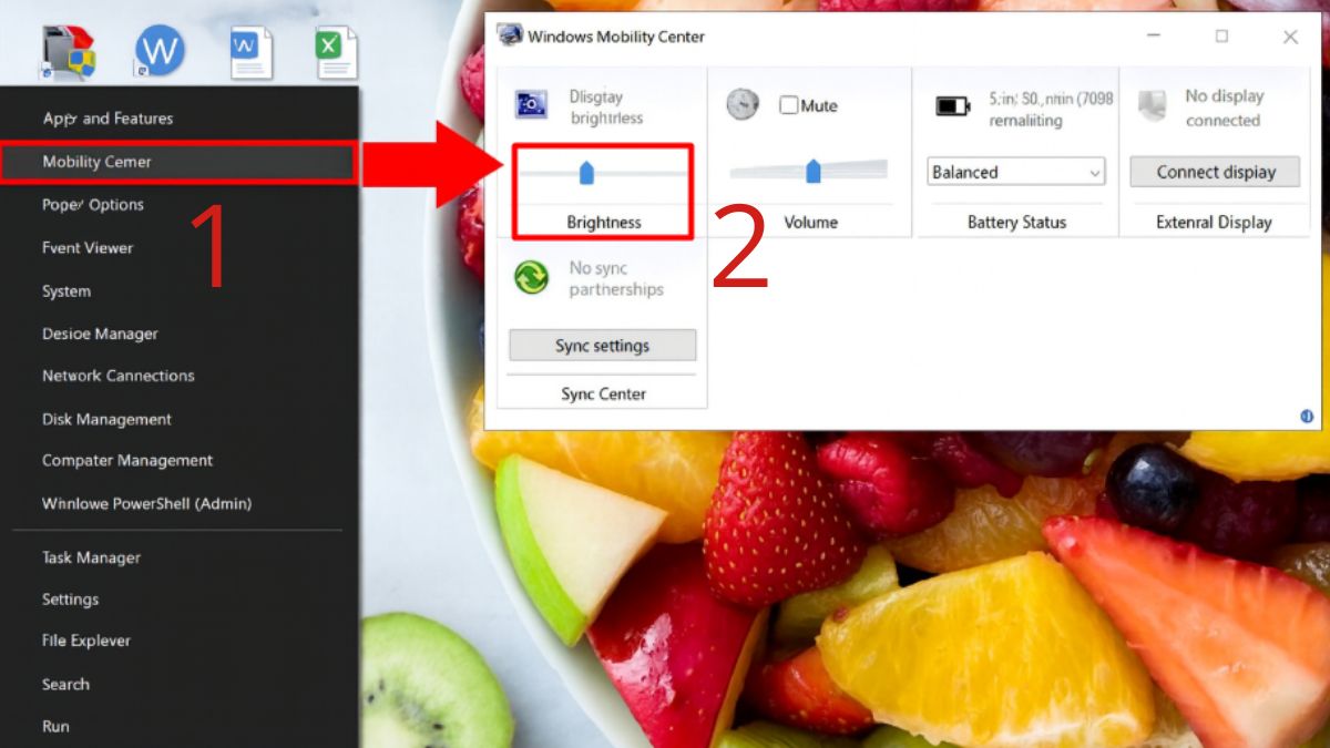 Tăng độ sáng màn hình laptop Dell bằng Mobility Center