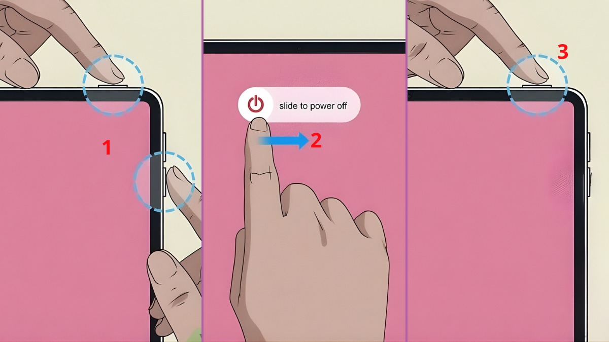 tăng tốc máy tính bảng iPadOS bằng khởi động lại máy tính bảng không có nút home