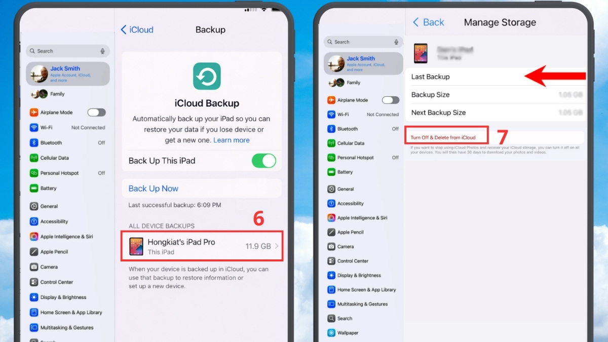Giải phóng bộ nhớ iCloud bước 3