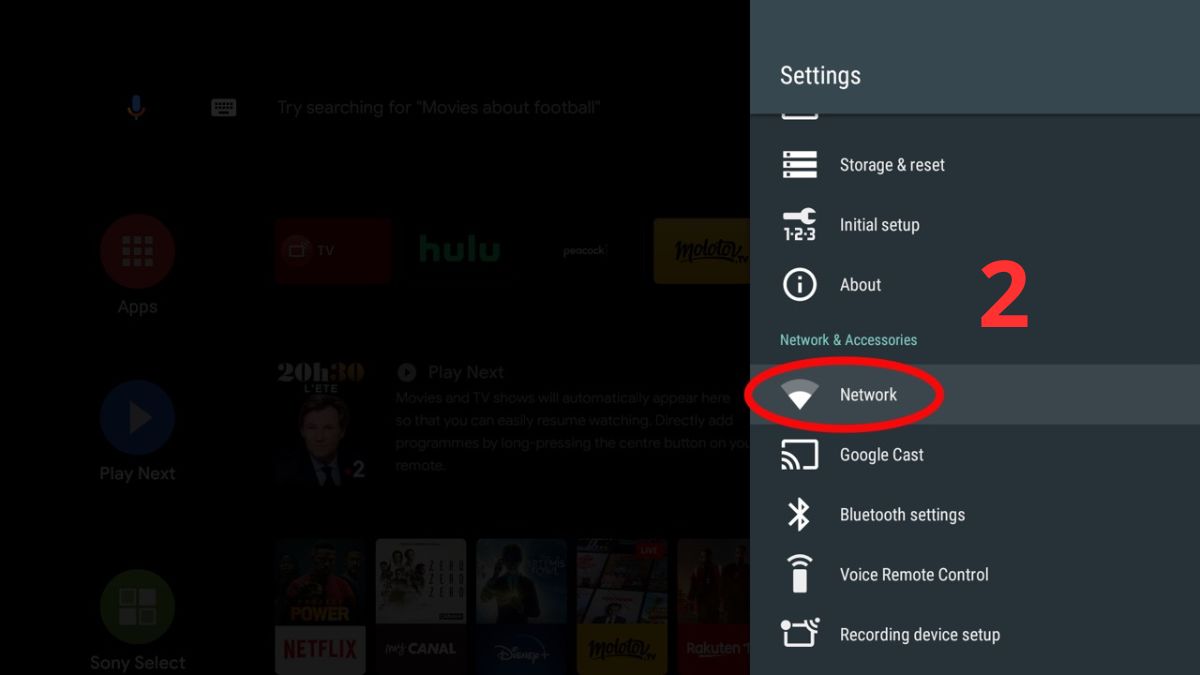 Thiết lập lại IP và DNS bước 1 tiếp theo