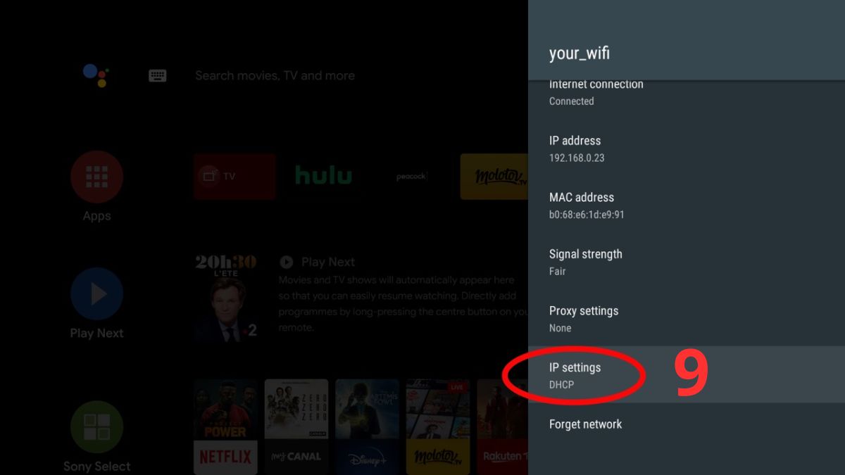 Thiết lập lại IP và DNS bước 2 còn lại