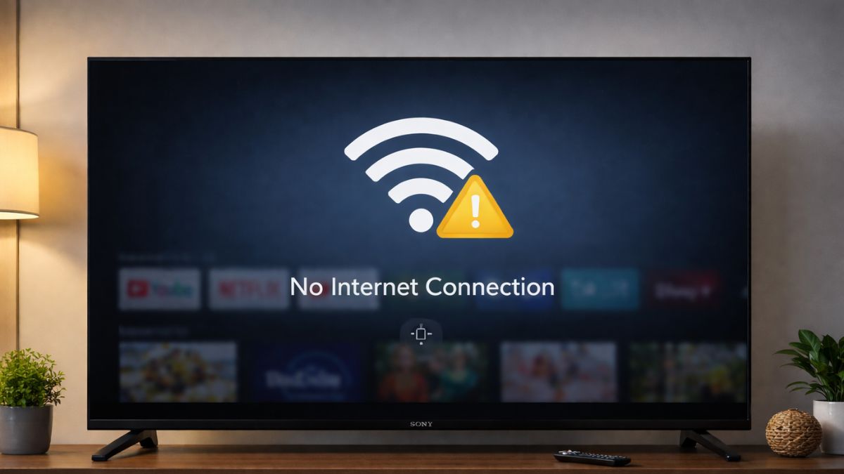 Tại sao tivi Sony mất hết ứng dụng? Kết nối mạng Internet không ổn định