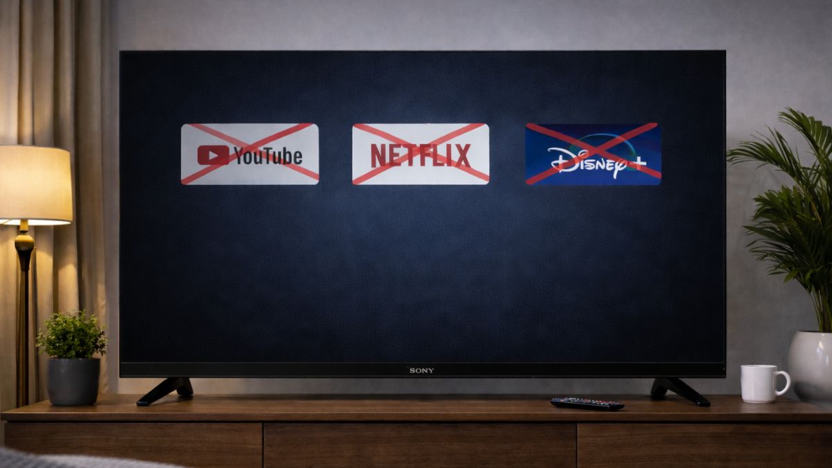 Dấu hiệu nhận biết tivi Sony bị mất hết ứng dụng