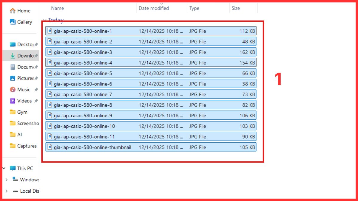 Cách tạo file ZIP trên máy tính Windows bằng 7-Zip bước 1