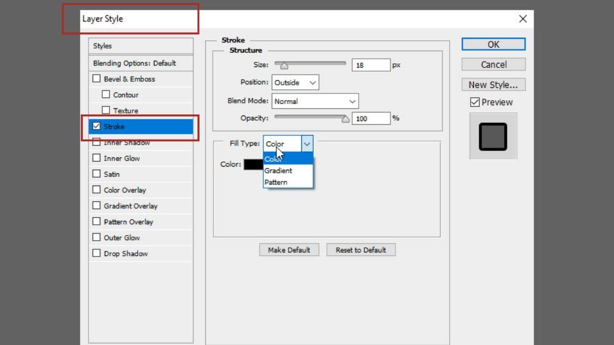 Cách tạo viền ảnh trong Photoshop có hiệu ứng bước 1