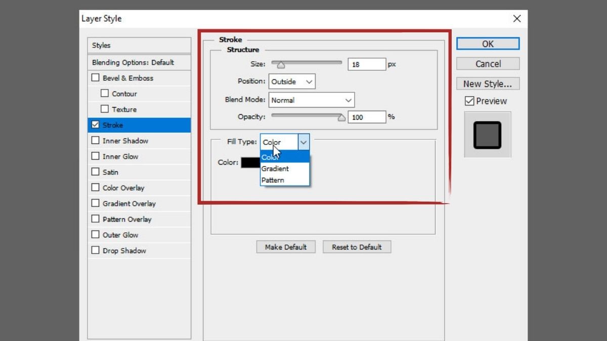 Cách tạo viền ảnh trong Photoshop có hiệu ứng bước 2