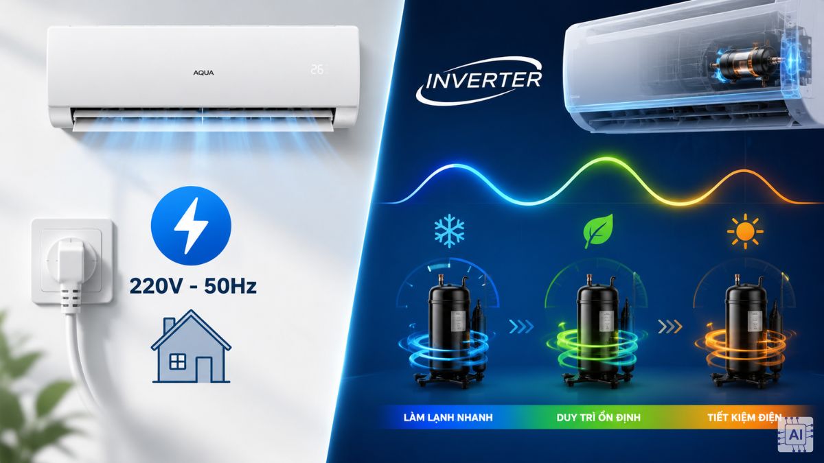 Tần số máy lạnh Aqua bao nhiêu?