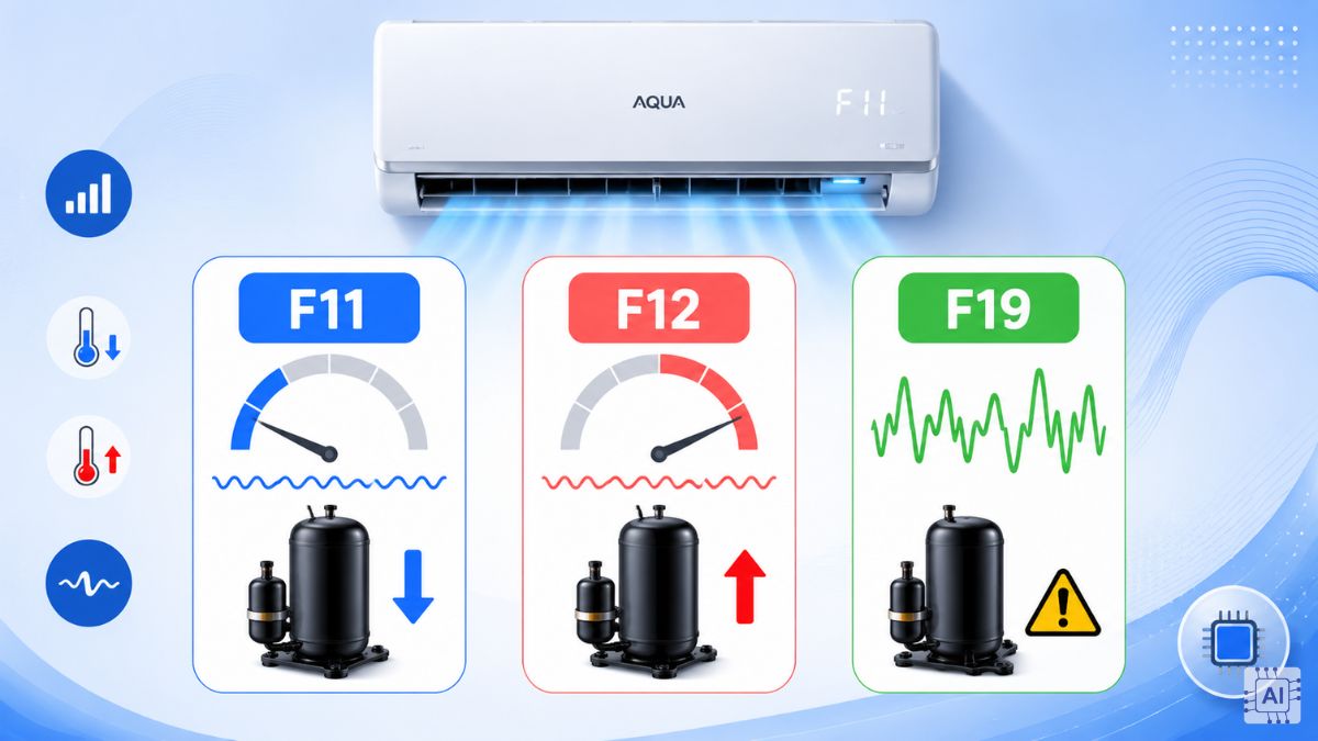 Các lỗi liên quan đến tần số máy lạnh Aqua thường gặp