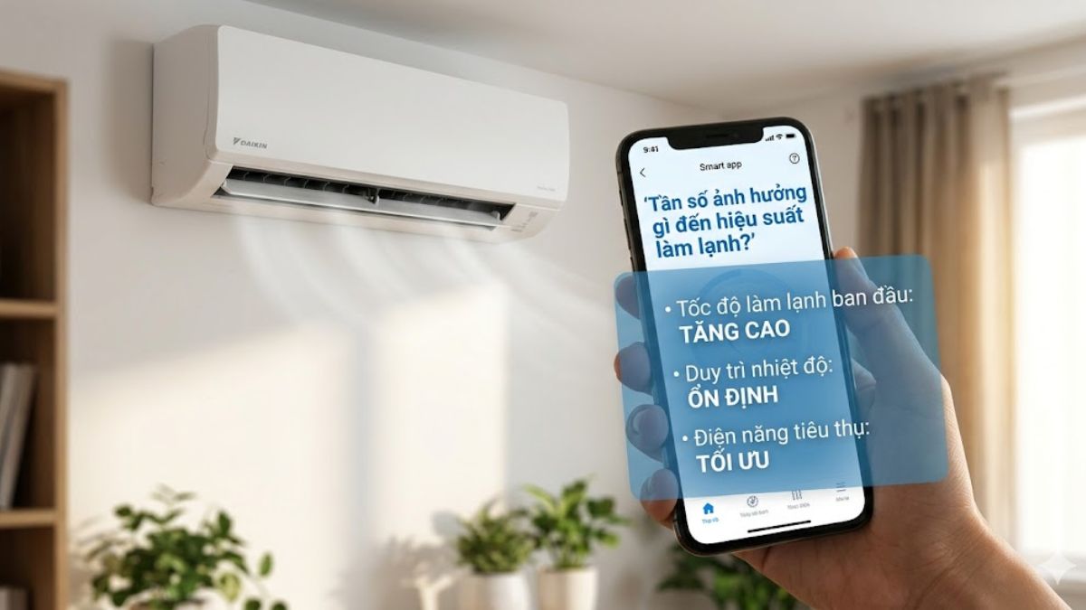 Tần số ảnh hưởng đến hiệu suất làm lạnh như thế nào?