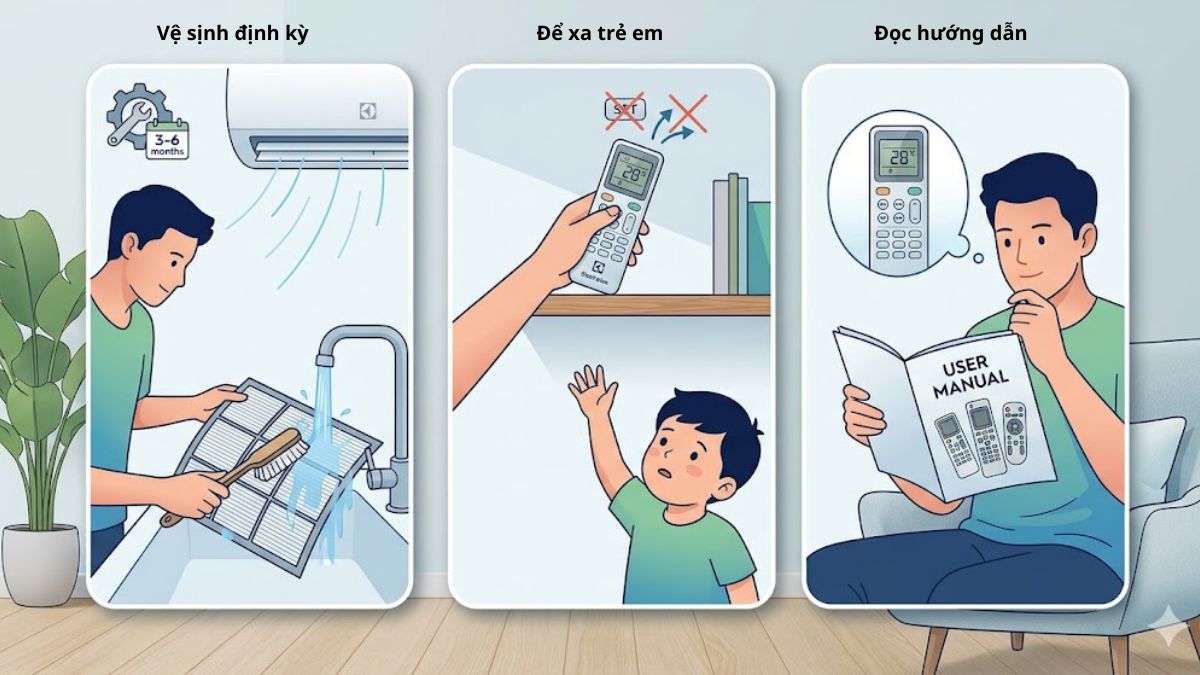 Kinh nghiệm tối ưu tần số máy lạnh Electrolux hiệu quả