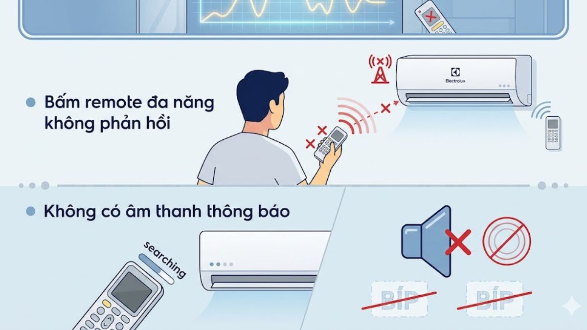 Dấu hiệu tần số máy lạnh Electrolux có vấn đề