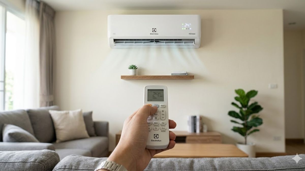 kiểm tra tần số máy lạnh Electrolux bằng remote