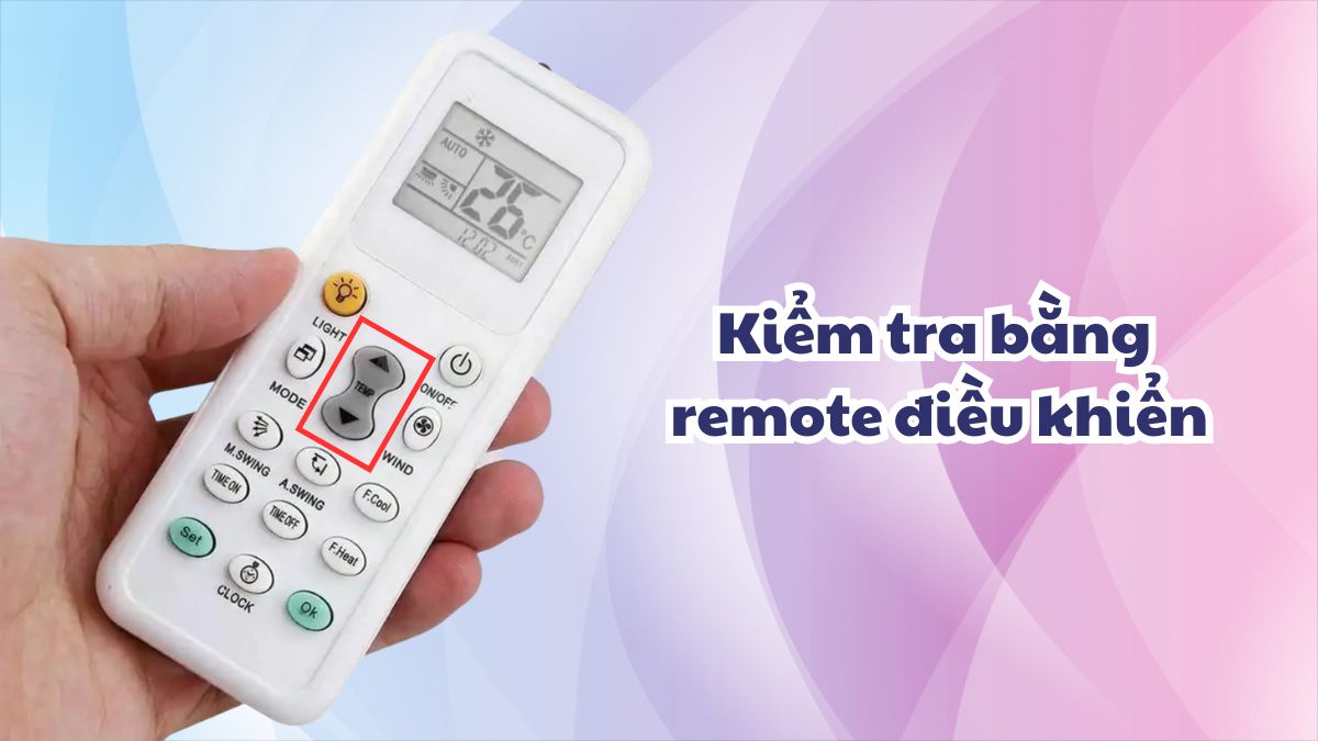 kiểm tra tần số máy lạnh Midea bằng remote bước 2