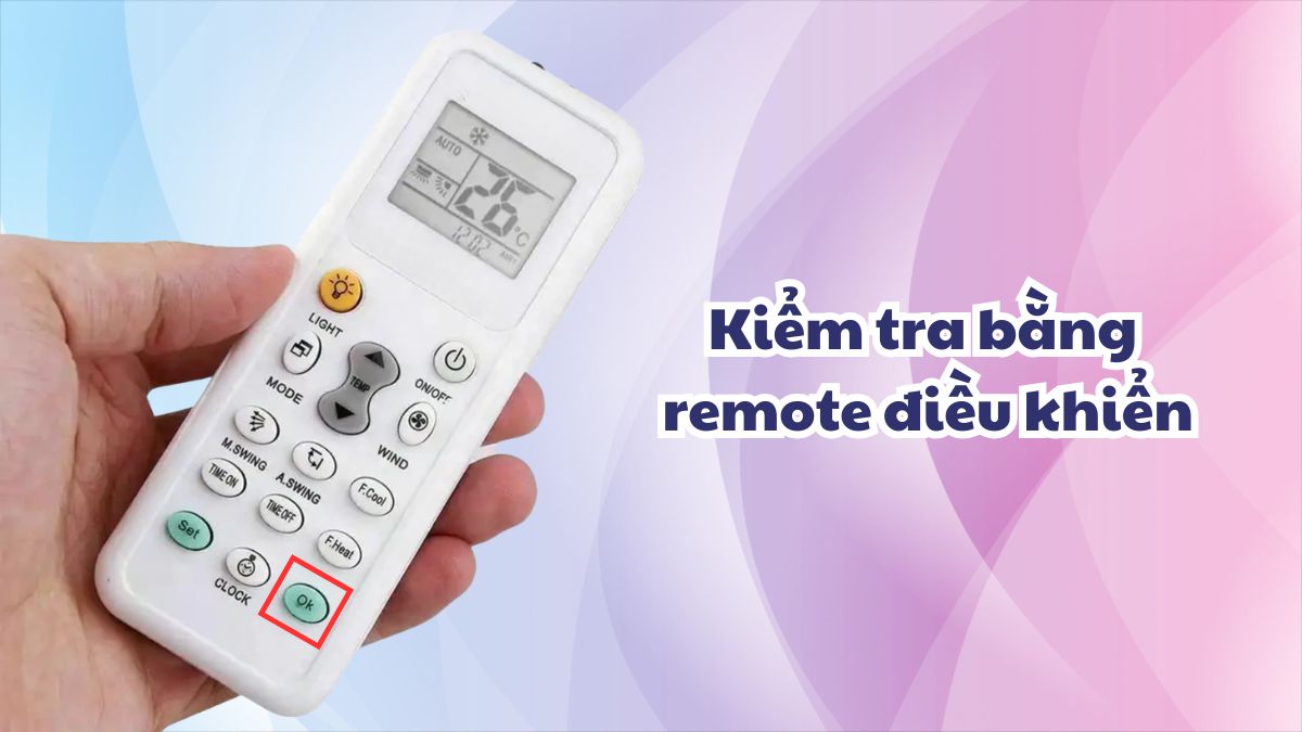 kiểm tra tần số máy lạnh Midea bằng remote bước 3