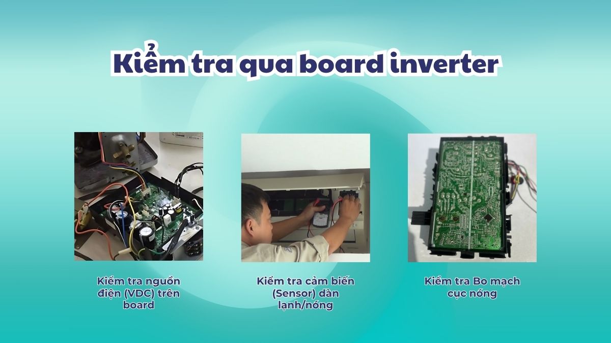 kiểm tra tần số máy lạnh Midea qua board inverter