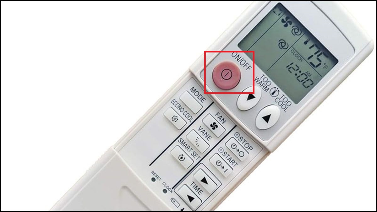 Cách cài đặt tần số của máy lạnh Mitsubishi bước 1