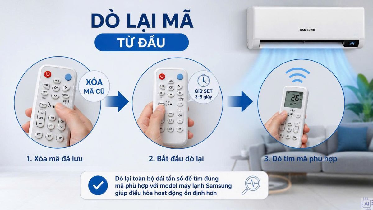 Dò lại mã từ đầu