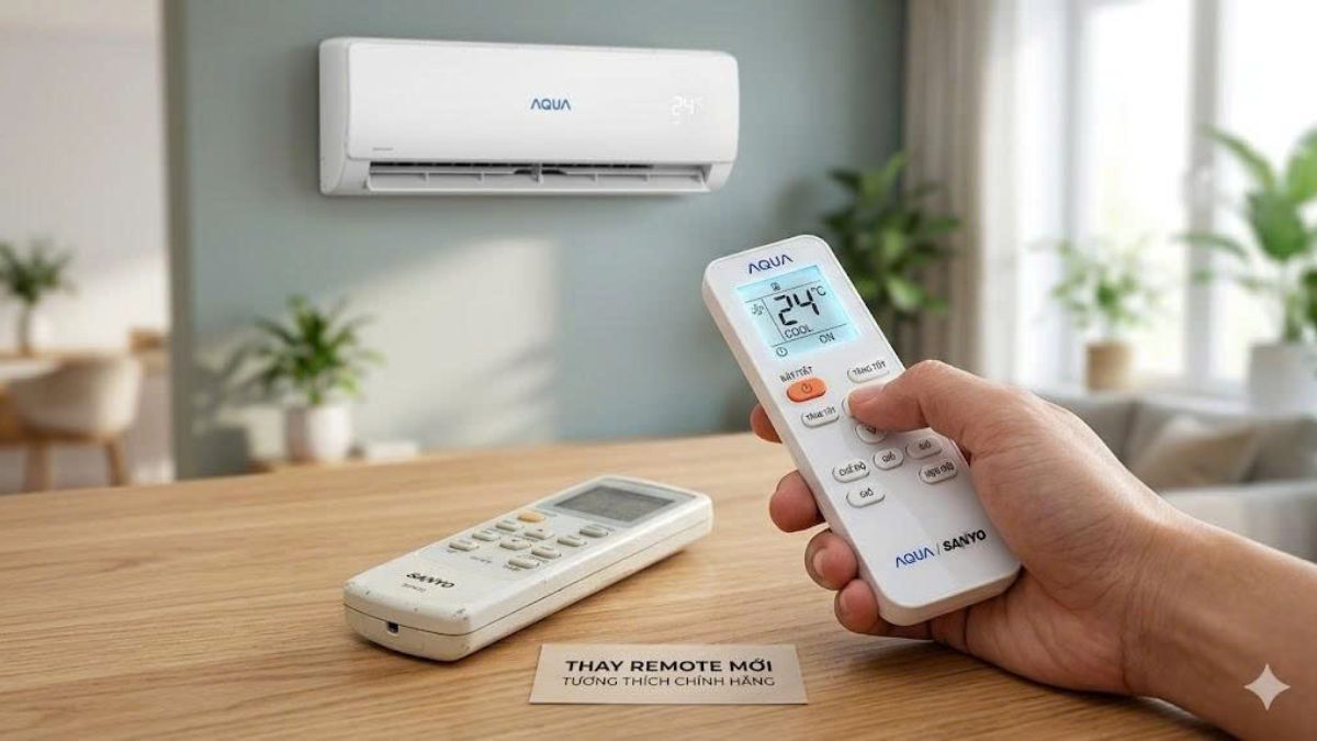 Thay remote tương thích