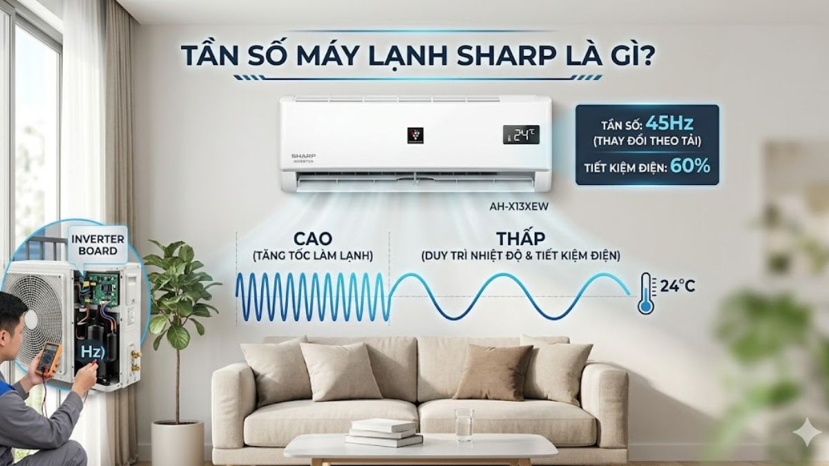 Tần số máy lạnh Sharp là gì?