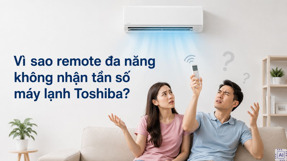 Vì sao remote đa năng không nhận tần số máy lạnh Toshiba?