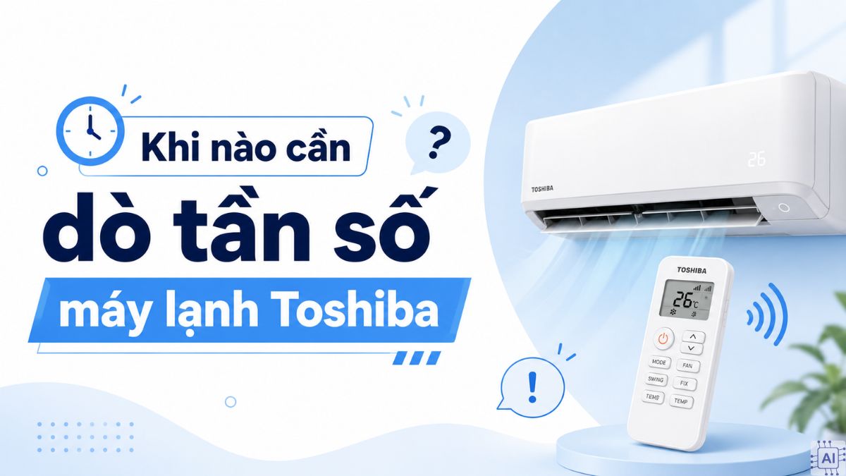 Khi nào cần dò tần số máy lạnh Toshiba?