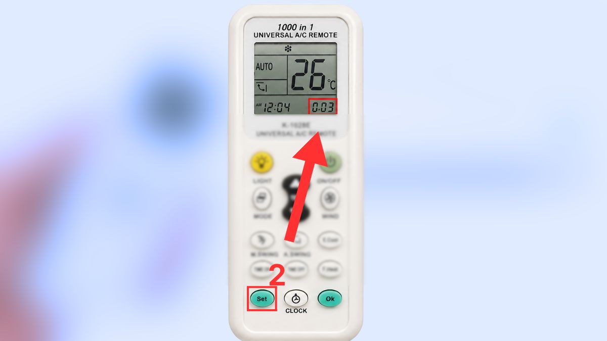 Cách dò tần số máy lạnh Toshiba tự động bước 2