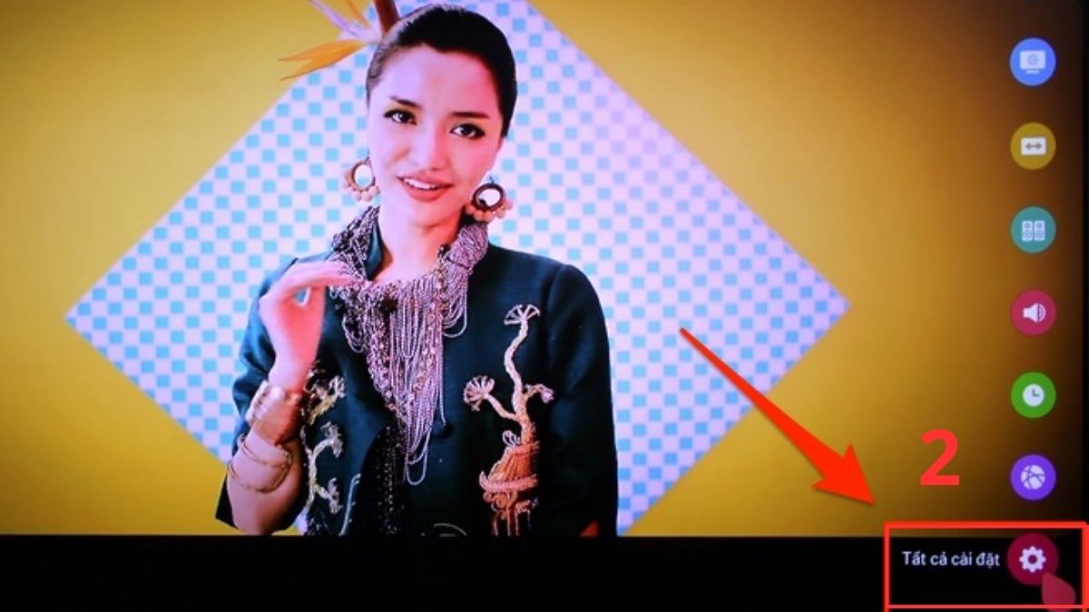 cách tắt màn hình tivi LG khi nghe nhạc bước 3