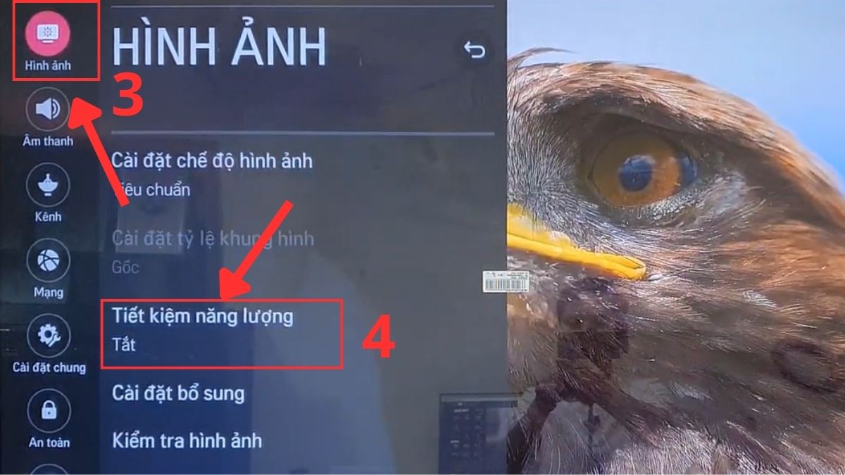 cách tắt màn hình tivi LG khi nghe nhạc bước 4