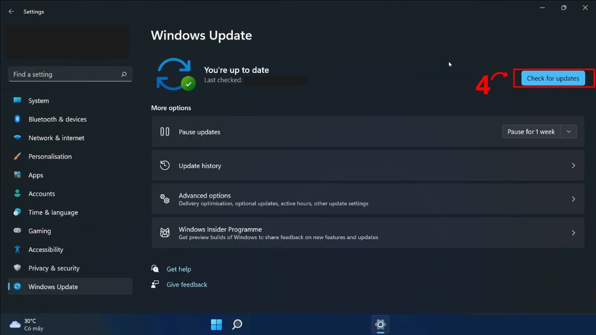 Cách update thủ công an toàn bước 3
