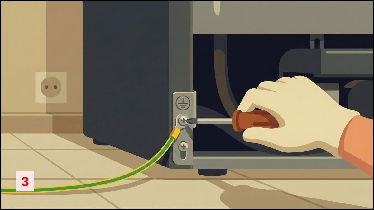 Tủ lạnh bị rò điện trong trường hợp rò nhẹ bước 3