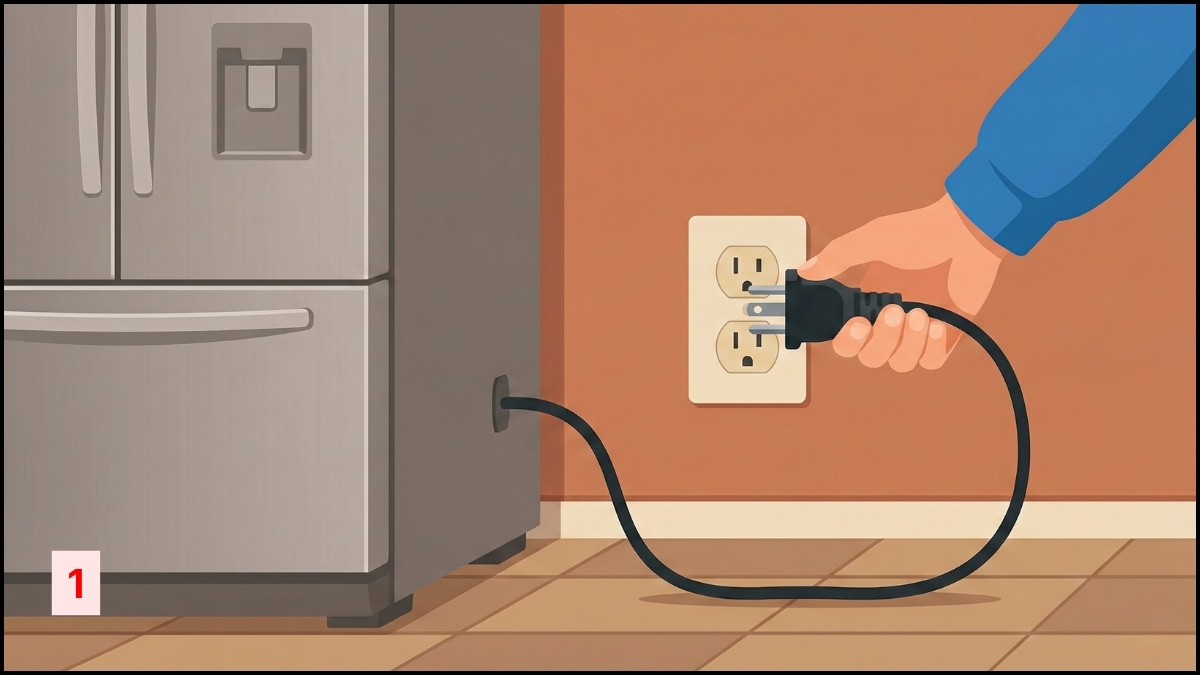 Trường hợp rò điện do dây nguồn bước 1