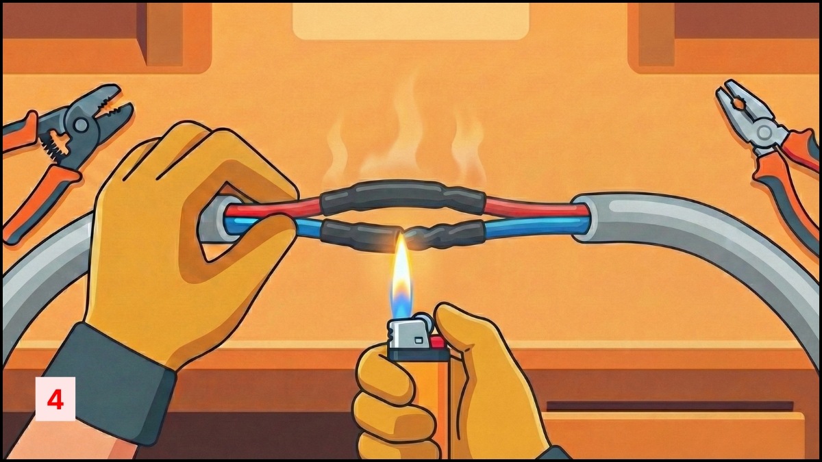 Trường hợp rò điện do dây nguồn bước 4