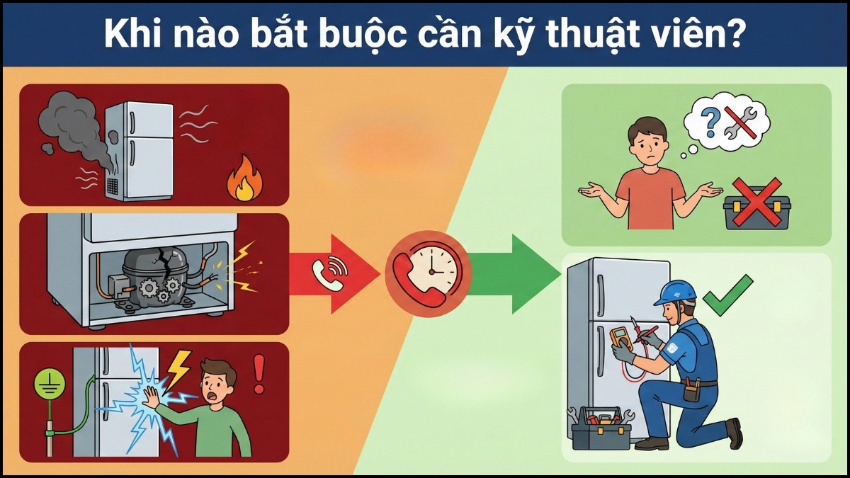 Khi nào bắt buộc cần kỹ thuật viên?