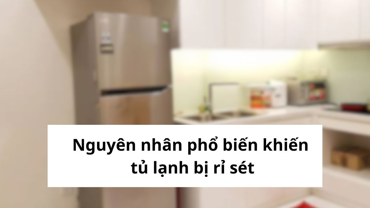 Nguyên nhân phổ biến khiến tủ lạnh bị rỉ sét