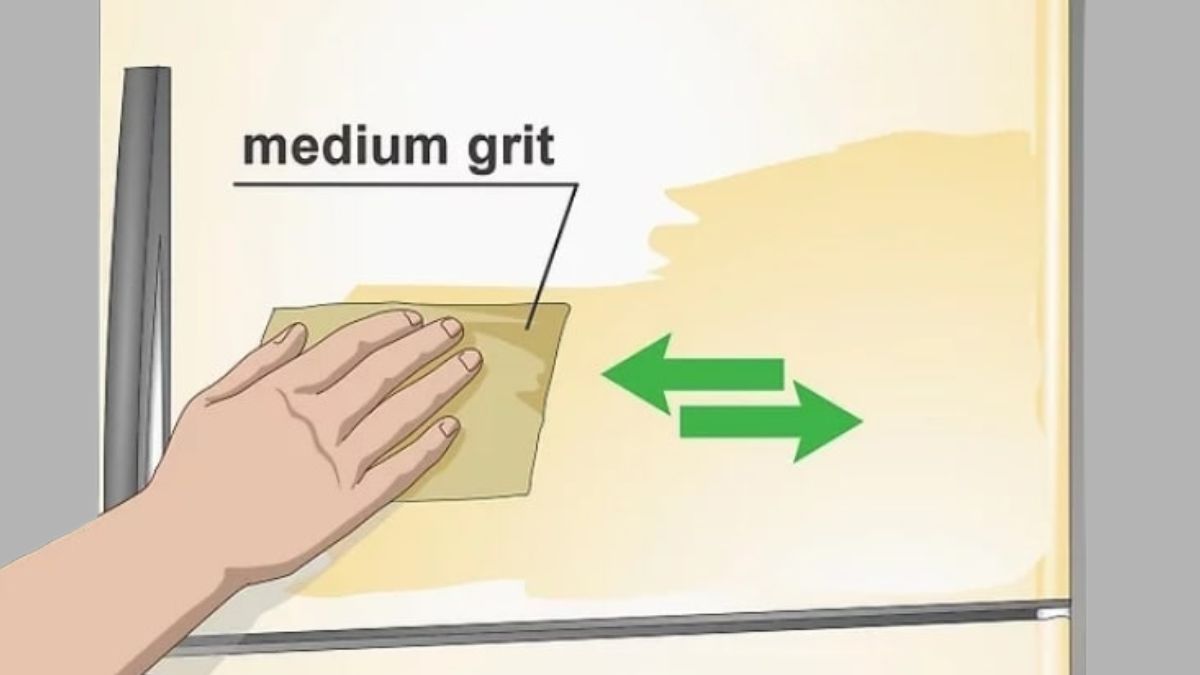 Cách xử lý tủ lạnh bị rỉ sét tại nhà bước 3