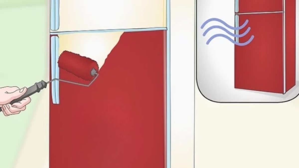Cách xử lý tủ lạnh bị rỉ sét tại nhà bước 5