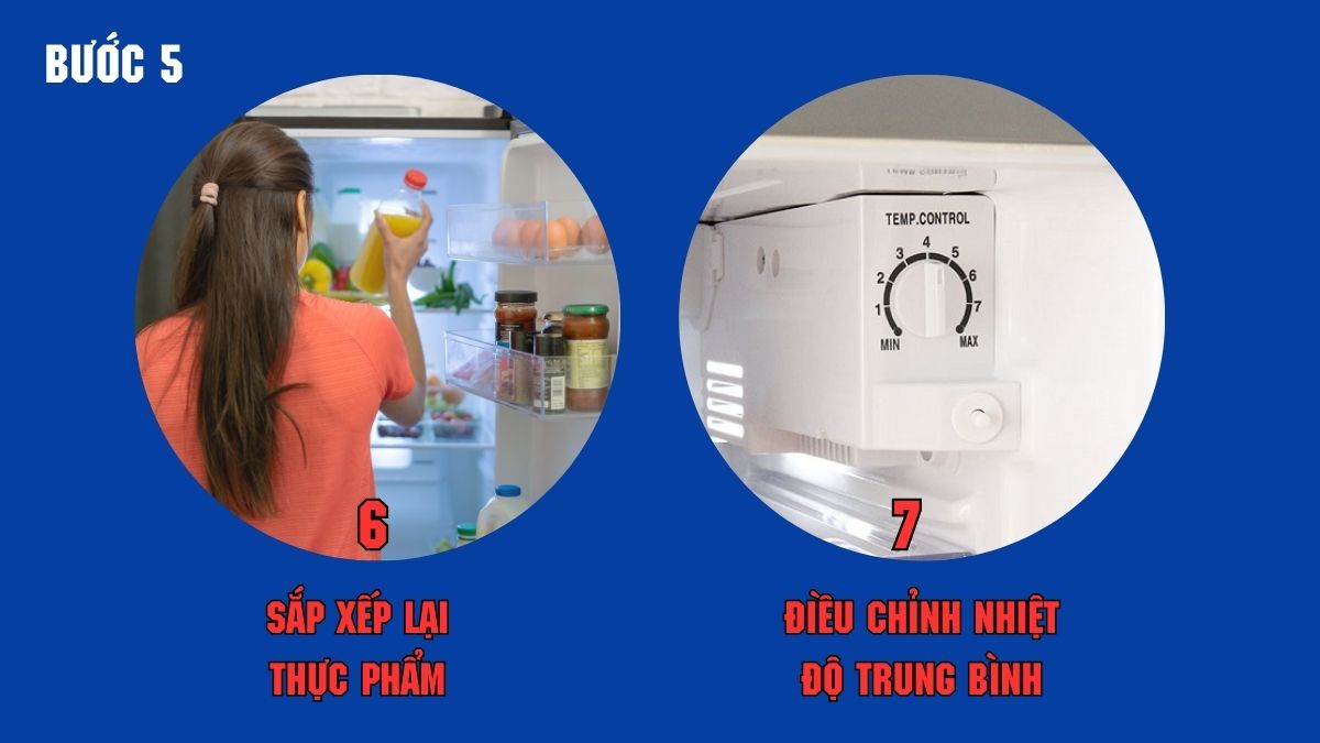 Hướng dẫn xử lý tủ lạnh chảy nước ở ngăn mát tại nhà bước 5