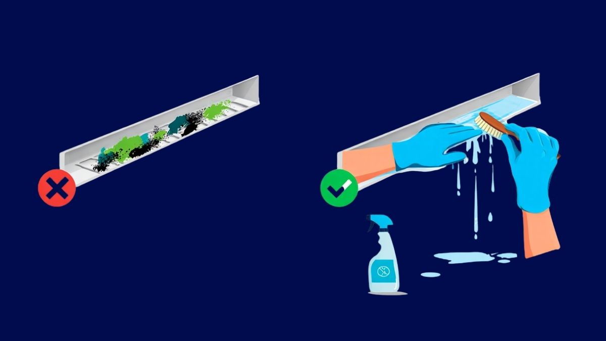 Trường hợp 2: Ngăn mát có nước + sau tủ ướt