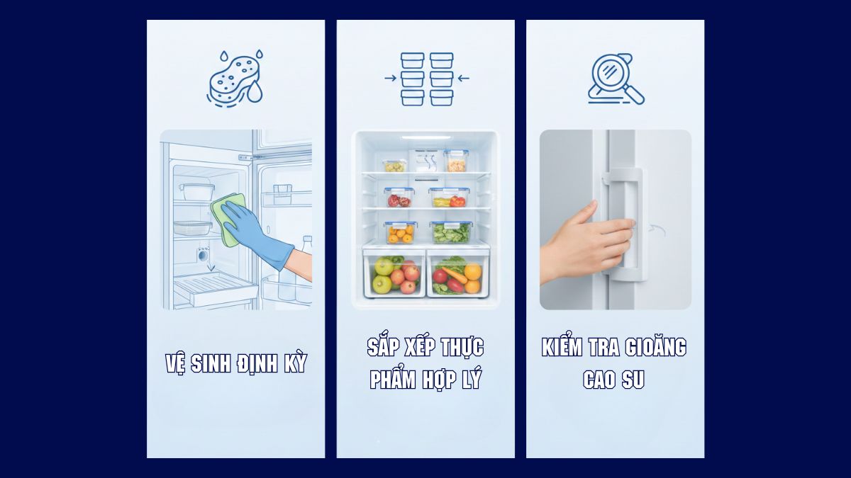 Cách hạn chế tủ lạnh chảy nước phía sau