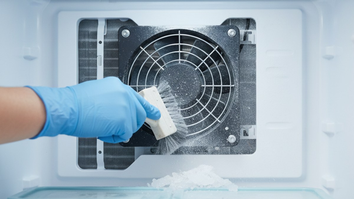 Cách khắc phục tủ lạnh kêu cạch cạch bằng vệ sinh quạt gió
