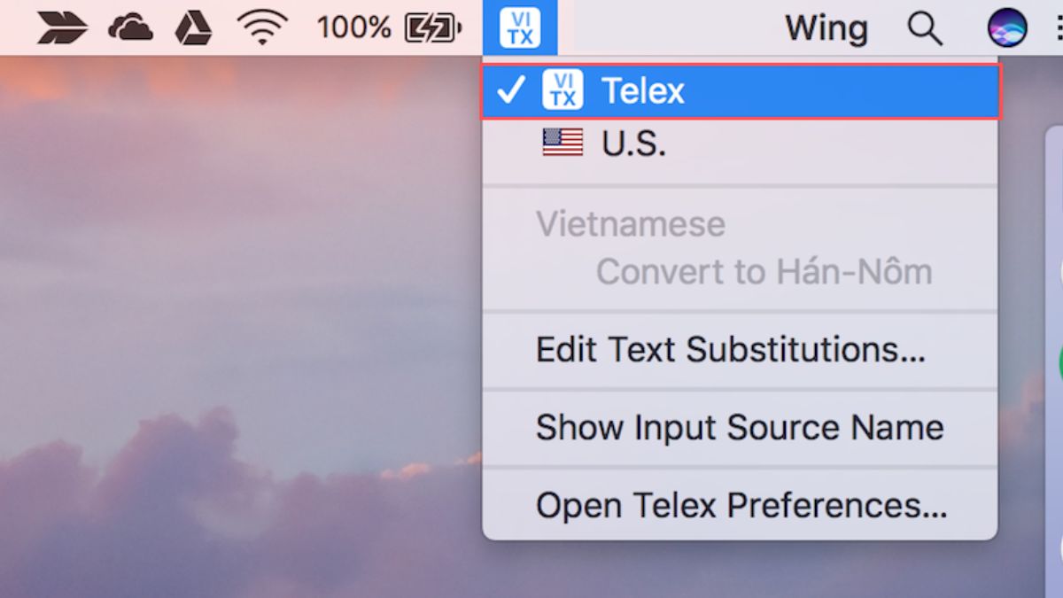 Hướng dẫn bật và sử dụng Telex trên máy tính trên macos - bước 3