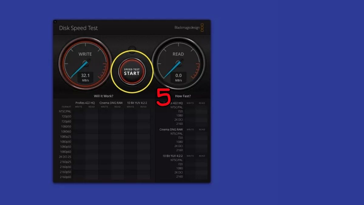 Hướng dẫn chi tiết cách test tốc độ ổ cứng trên macbook - bước 4