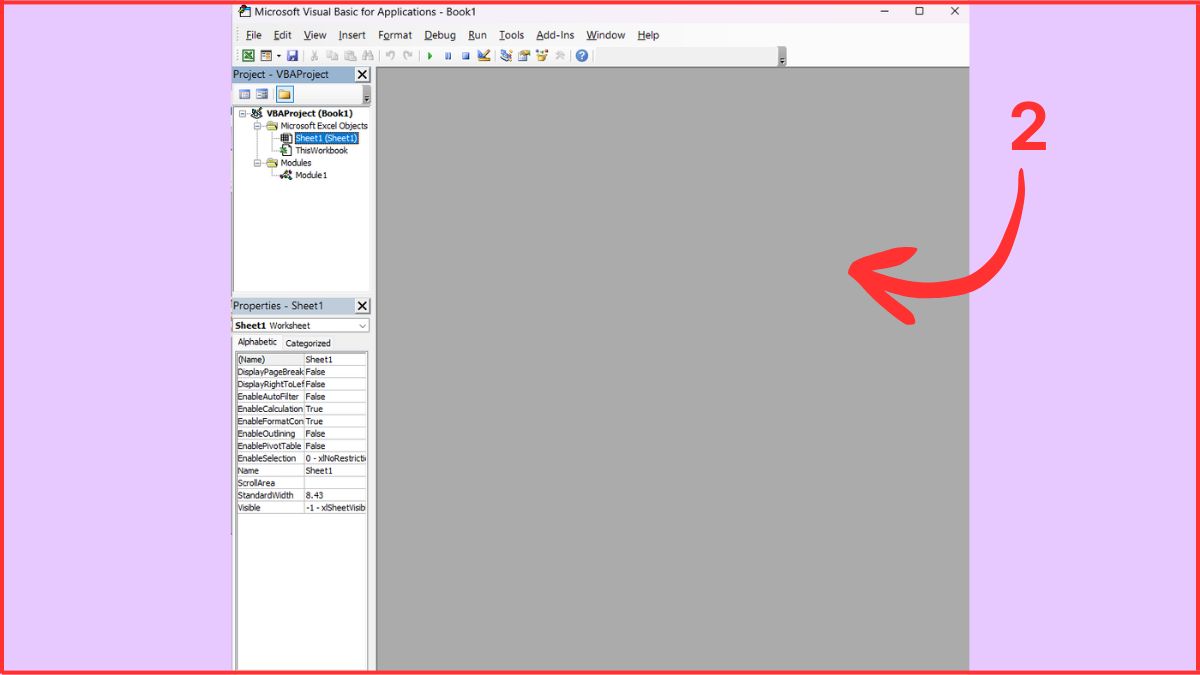 thêm dấu nháy trước số trong Excel bằng mã VBA bước 2