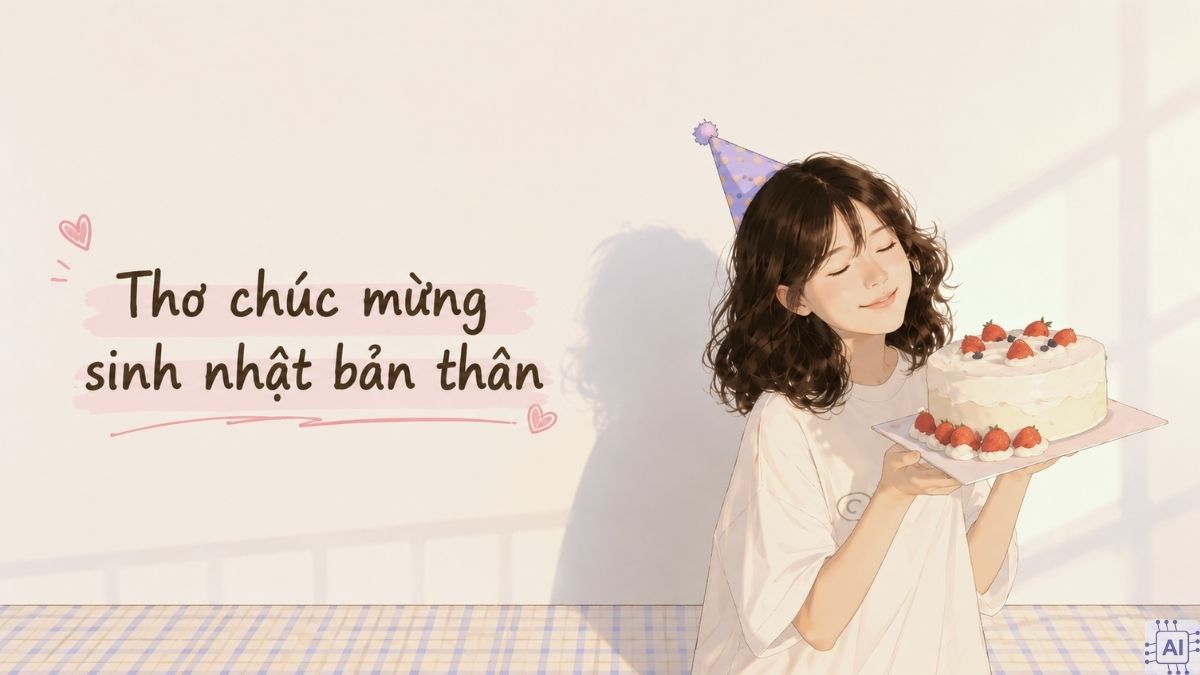 Thơ chúc mừng sinh nhật bản thân