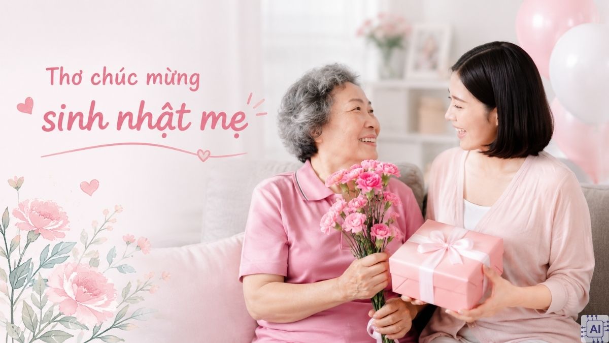 Thơ chúc mừng sinh nhật mẹ